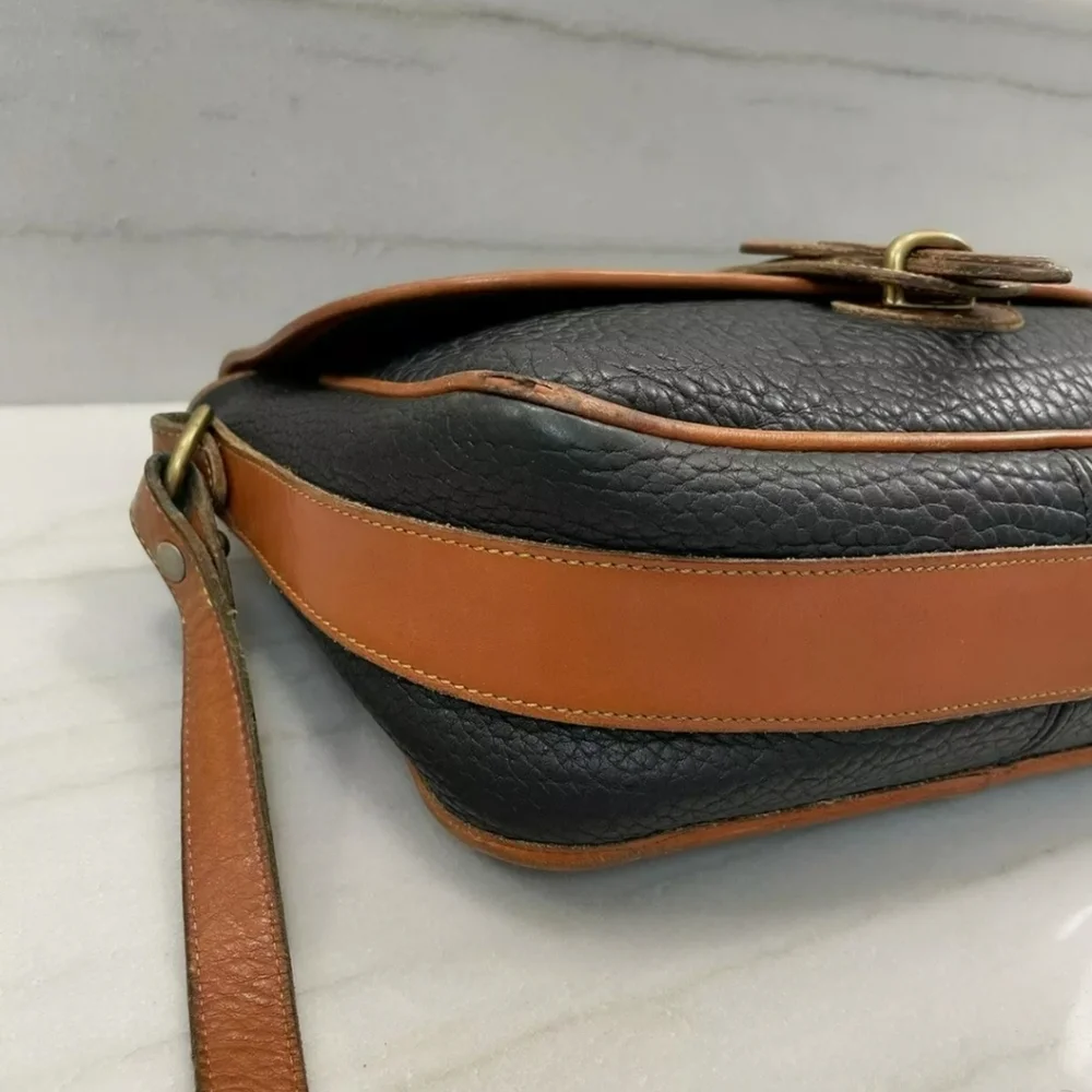 DOONEY & BOURKE All Weather Leather Equestrian Vintage Satchel Crossbody Bag - Picture 9 of 16